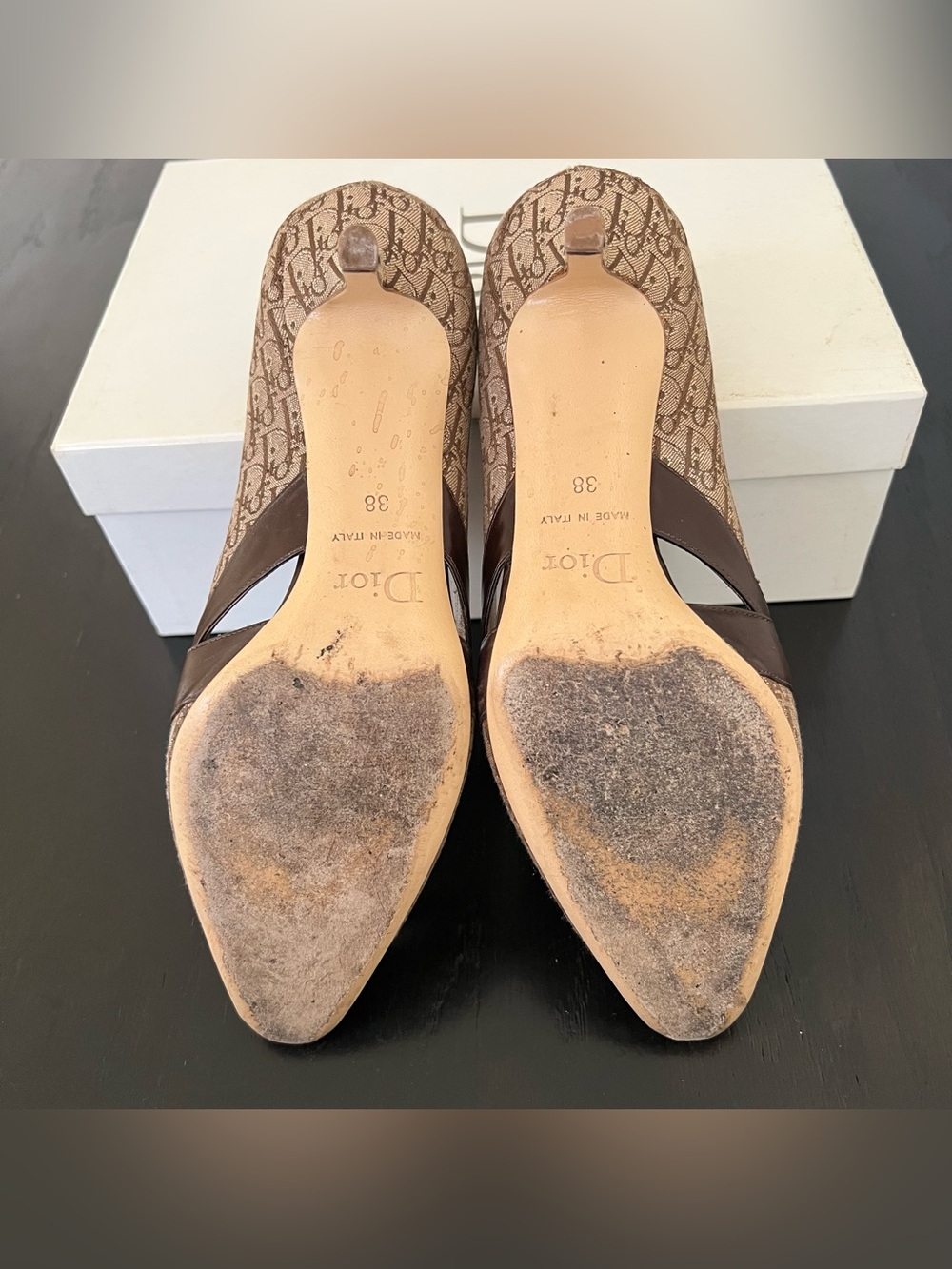 🖤EUC🖤 CHRISTIAN DIOR Strappy Escarpin Kitten Heels - Picture 10 of 13